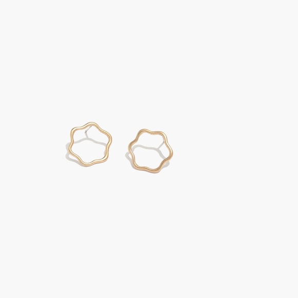 Madewell Jewelry - Madewell Wavy Circle Earrings